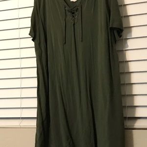 💜TRADED💜 Olive Green Dress